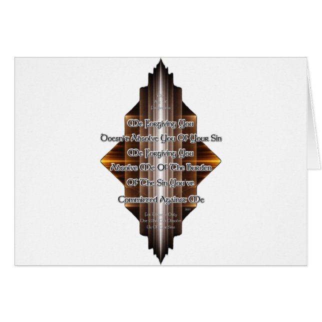 Forgitivitetshandling Hälsningskort (Framsidan Horizontal)