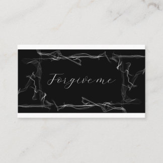 Forgive me card visitkort