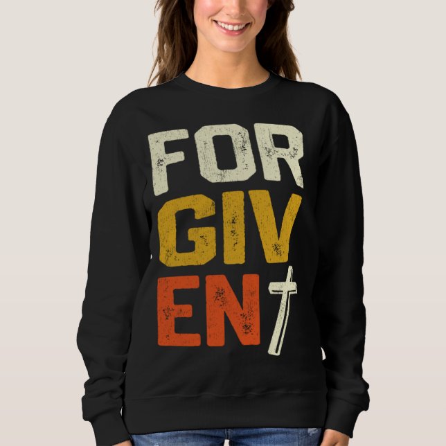 Forgiven Christian Faith Statement T Shirt (Framsida)