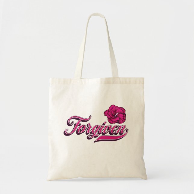 Förgiven Hibiscus Tygkasse (Framsidan)