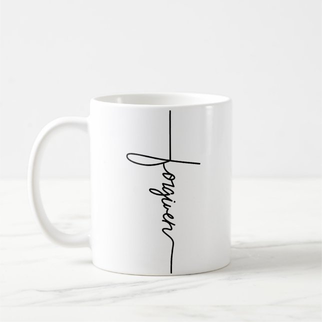 Forgiven Jesus Christian Inspirational Men Wo Yout Kaffemugg (Vänster)