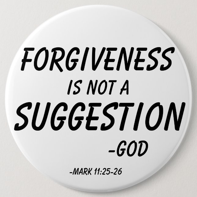 FORGIVENESS är inte ett förslag Anpassa det Knapp (Framsida)