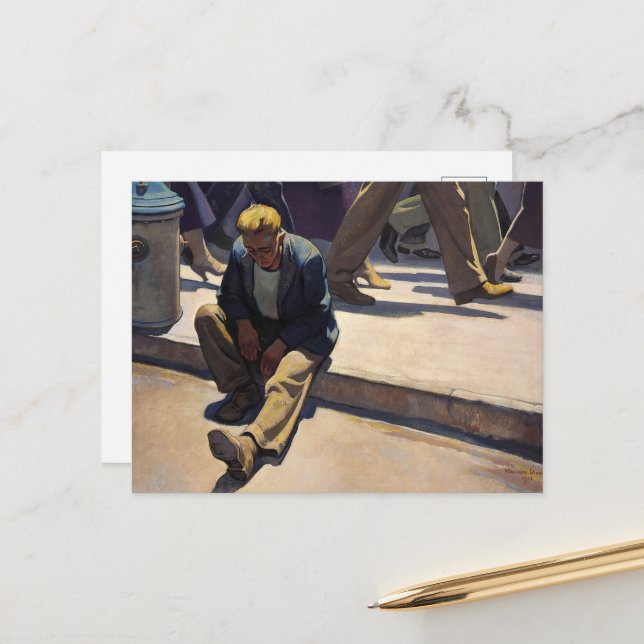 Förglömd man av Maynard Dixon Helg Vykort (Fram/Back In Situ)