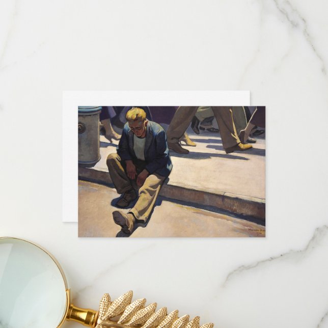 Förglömd man av Maynard Dixon Tack Kort (Fram/Back In Situ)