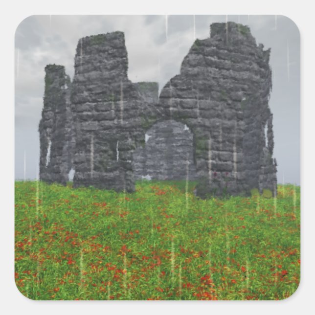 Förglömda Strife Stickers Fyrkantigt Klistermärke (Framsida)