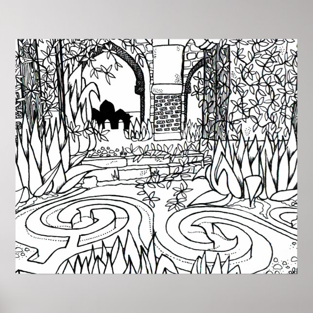 Förglömt indiskt Temple Poster (Framsidan)