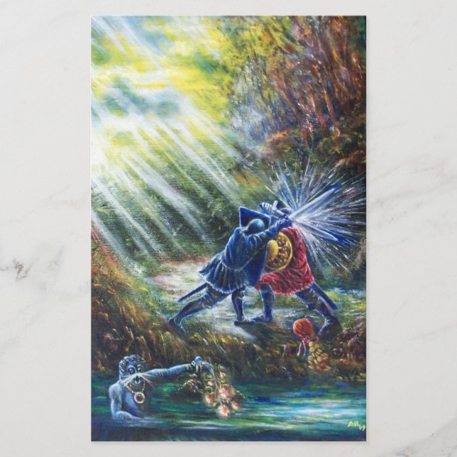 FORGOTTEN RO kämpade mot Knight, Money och Djävule Brevpapper (Framsida)