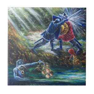 FORGOTTEN RO kämpade mot Knight, Money och Djävule Kakelplatta