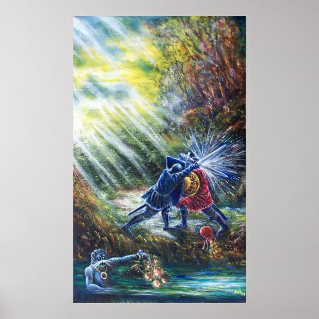 FORGOTTEN RO kämpade mot Knight, Money och Djävule Poster (Framsidan)