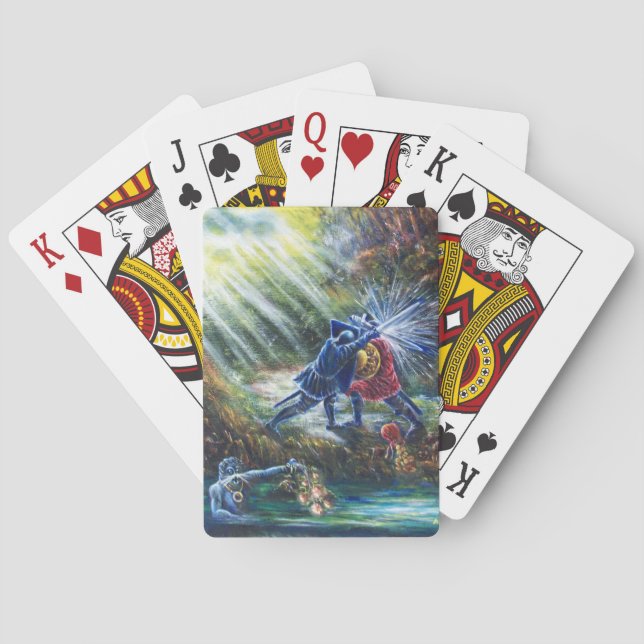 FORGOTTEN RO kämpade mot Knight, Money och Djävule Spel Kort (Baksidan)