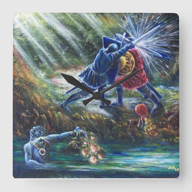 FORGOTTEN RO slåss mot riddare, pengar och Djävule Fyrkantig Klocka (Framsida)