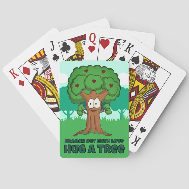 Förgrena dig med kärlek - krama ett träd casinokort (Baksidan)