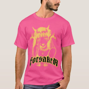 Förgsakat Gothic Anime Art Girl Aesthetic Punk Ste T Shirt