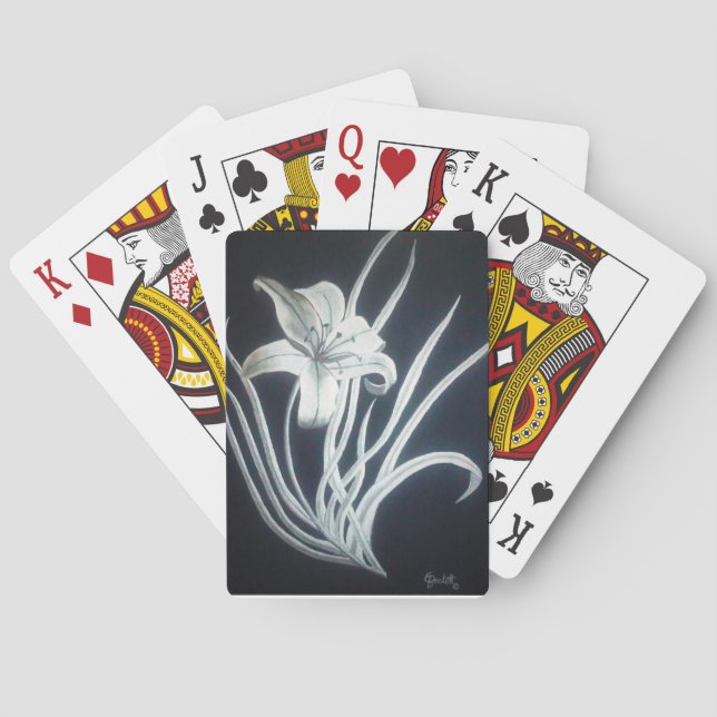 Förgylla liljan casinokort (Baksidan)