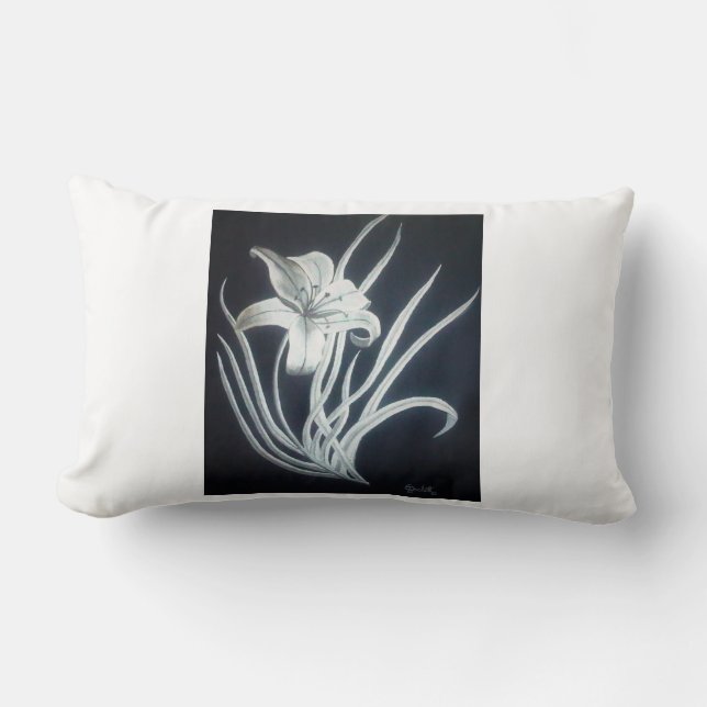 Förgylla liljan lumbarkudde (Framsida)