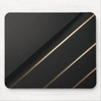 Förgylld anpassning — minimalistisk svart & guld musmatta