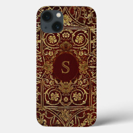 Förgylld bokomslagMonogram för gammalt läder