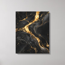 Förgylld flod genom svart onyx