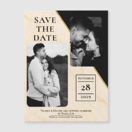 Förgylld geometri Lyx Elfenben & Guld Marmor Spara