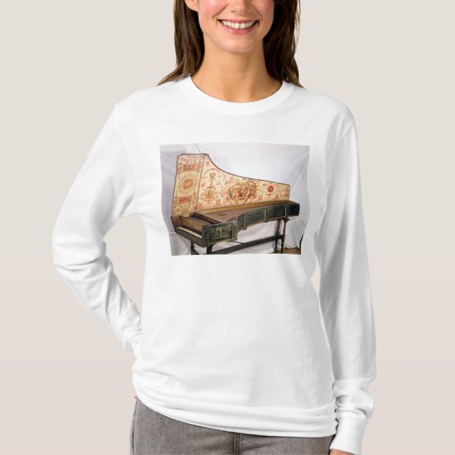 Förgylld och målad harpsichord tee (Framsida)