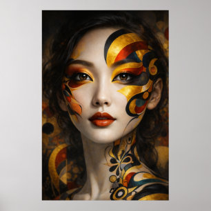 Förgylld Reverie Muse Poster