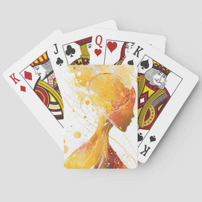 Förgylld sinne casinokort (Baksidan)
