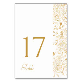 Förgyllda Blommor Bordsnummer