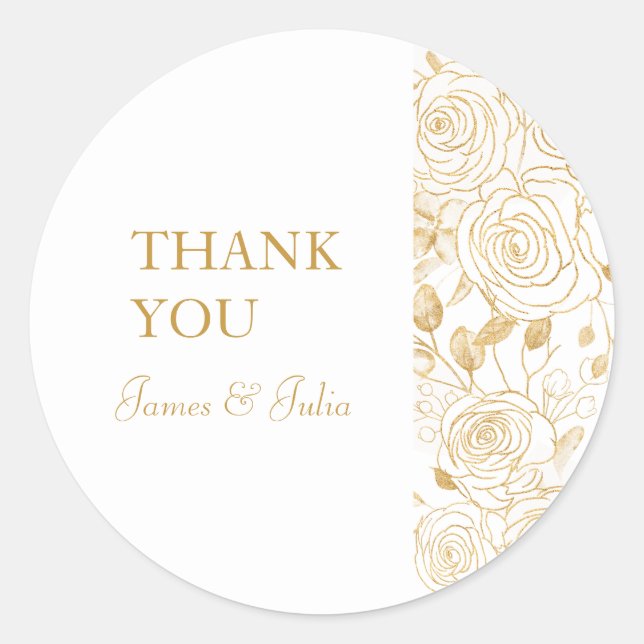 Förgyllda Blommor Etikett (Framsida)