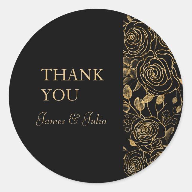 Förgyllda Blommor Etikett (Framsida)