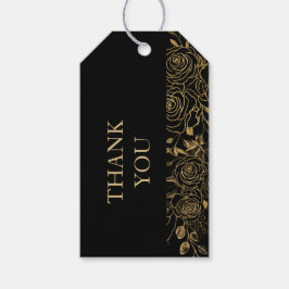 Förgyllda Blommor Presentetikett