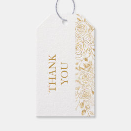 Förgyllda Blommor Presentetikett