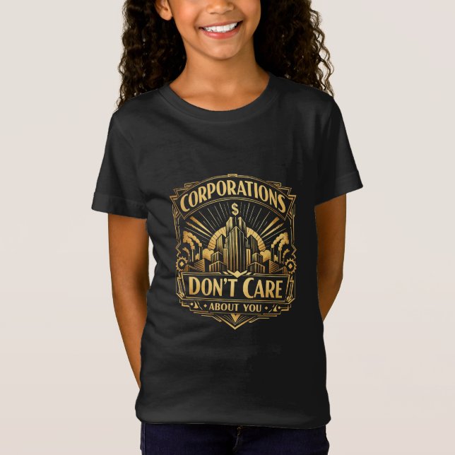Förgyllda Torn av Girighet T Shirt (Framsida)