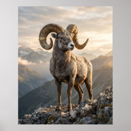 Förgyllda Vädurstoppen Poster