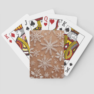 Förgyllda Vinterkristaller Casinokort