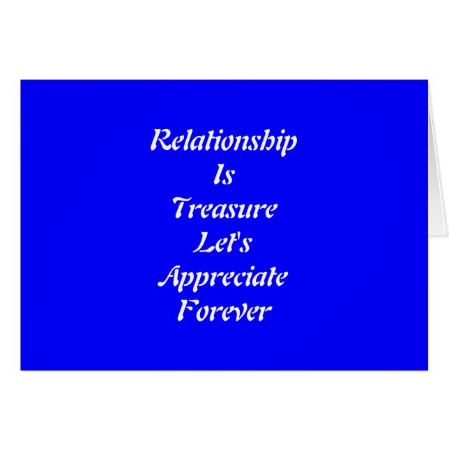 Förhållande för evigt hälsningskort (Framsidan Horizontal)