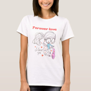 Förhållande mellan kärlek-design T-shirt