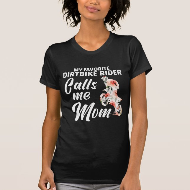 Förhållandet Dirt Bike Rider Motocross Son Mamma T Shirt (Framsida)