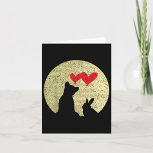 Förhållandet mellan Cute Bunny Bear Kärlek Ring oc Kort