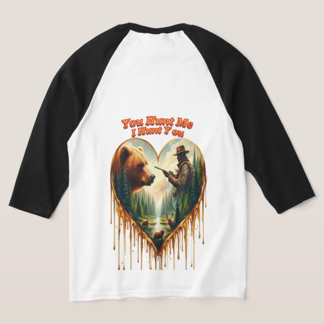 Förhållandet mellan hjägarbjörn och Hjort T Shirt (Laydown Baksida)