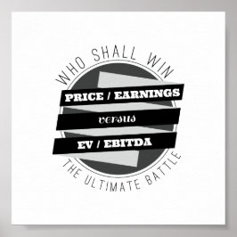 Förhållandet mellan P/E och EV/EBITDA Poster