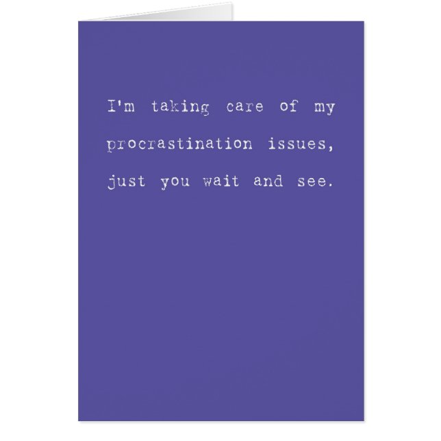 Förhalning Hälsningskort (Framsidan)