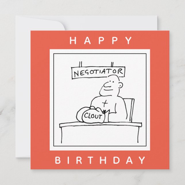 Förhandlaren har moln på Boxing Glove Kort (Framsida)