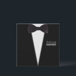 forhim-tuxedo-bow tie-party-bachelor party inbjudningar<br><div class="desc">Vattenskärtad femtonssvartvandring för den mest elegant parten till honom</div>