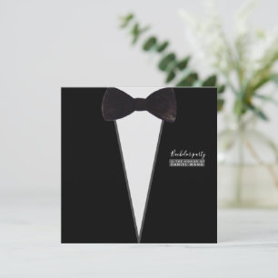 forhim-tuxedo-bow tie-party-bachelor party inbjudningar