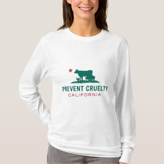 Förhindra grymhetCA-kvinna långa T-tröja Tee Shirt