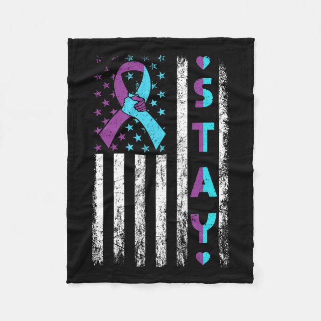 Förhindrande av medvetandegörande Behåll Rosa och  Fleecefilt (Framsidan)