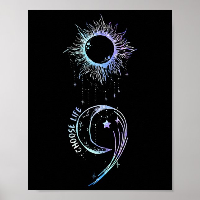 Förhindrande medvetenhet Välj livssemikolon gotin Poster (Framsidan)