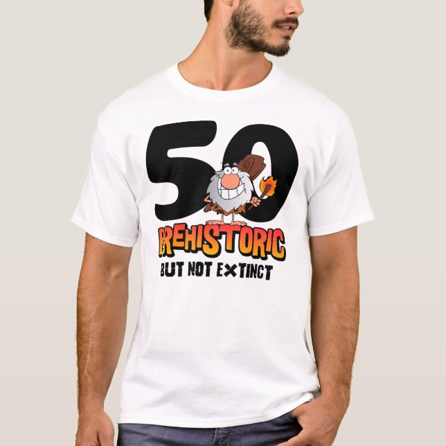 Förhistorisk 50th födelsedag tröja (Framsida)