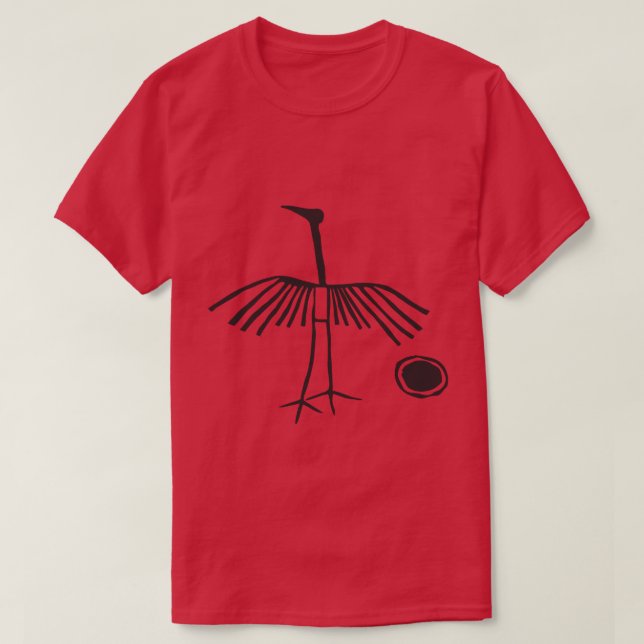 Förhistorisk Cave Art Hopi indisk Thunderbird T Shirt (Design framsida)