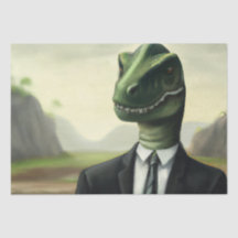 Förhistorisk dinosaur Businessman, Roligt AI Gener